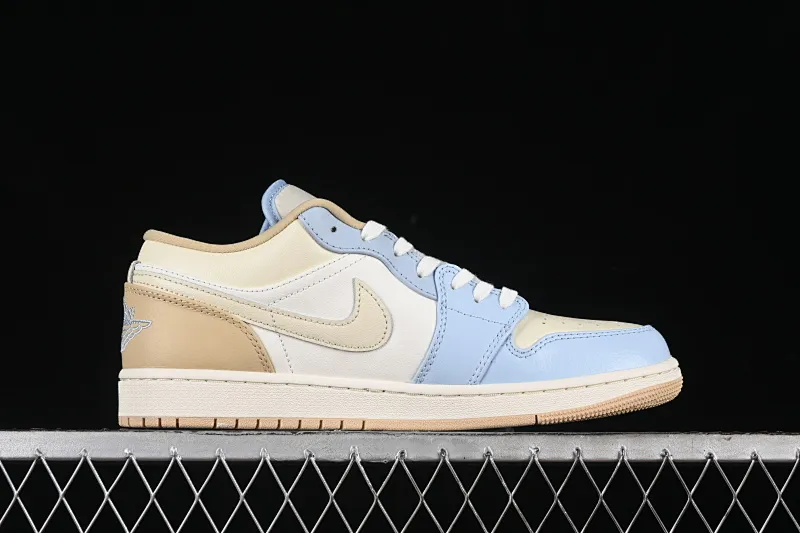 All categories Air Jordan Jordan series basketball shoes Air Jordan 1 Low G version pure original Air Jordan 1 Low OG AJ1 Joe 1 meter white brown low-top cultural basketball shoes HQ4186-111